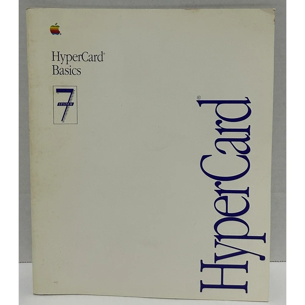 Macintosh‎ Hyper Card Basics System 7 Guide 1990 Macintosh Collector Vintage